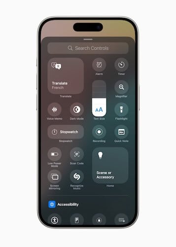 iOS 18 Control Gallery