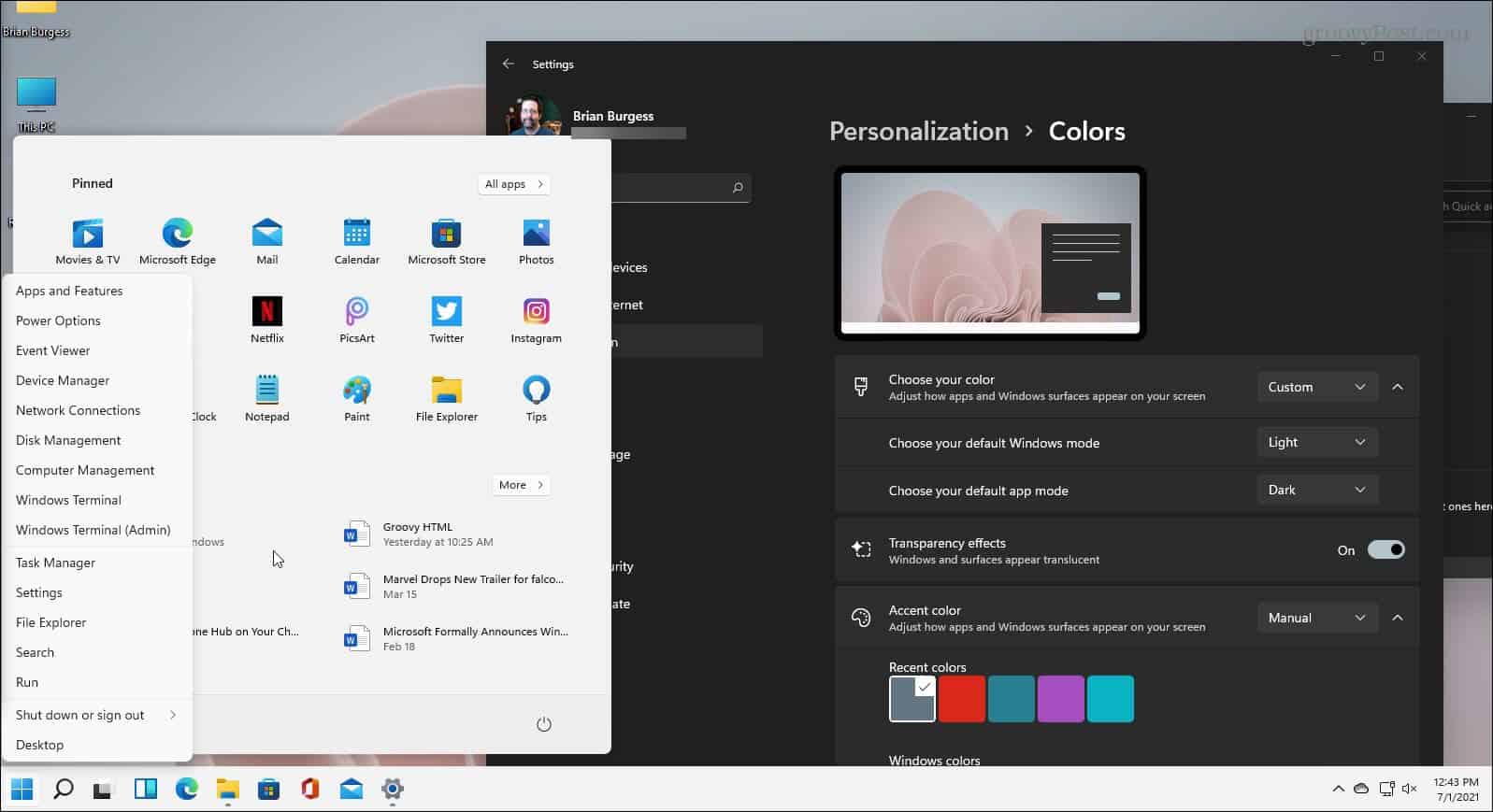 Mix-of-light and dark-mode windows 11