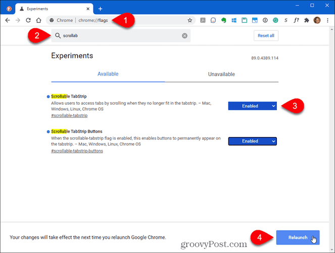 Access hidden advanced settings in Chrome