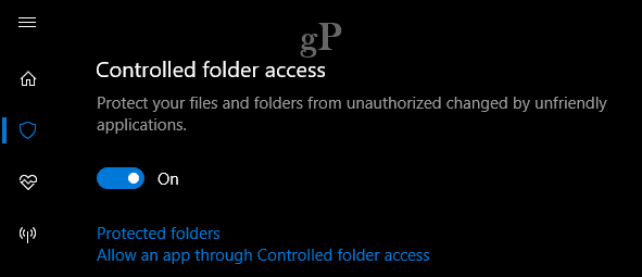 windows 10 controlled folder access ransomware