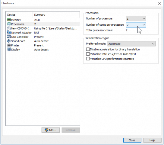 09 CPUs and Cores for Virtual Machine