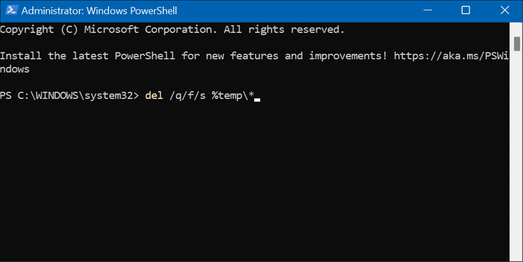 Administrator windows power shell