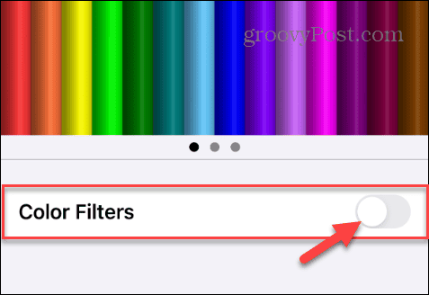 color filters switch iphone settings