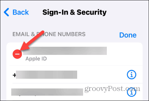 delete apple id email