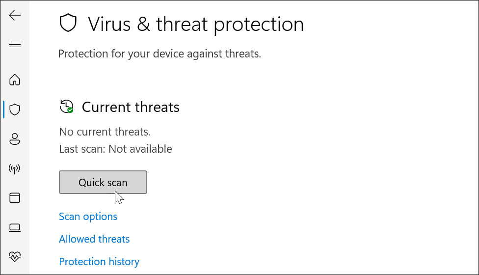 quick scan use windows security on windows 11 for optimal protection