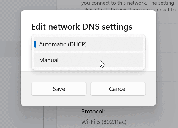 edit DNS Settings