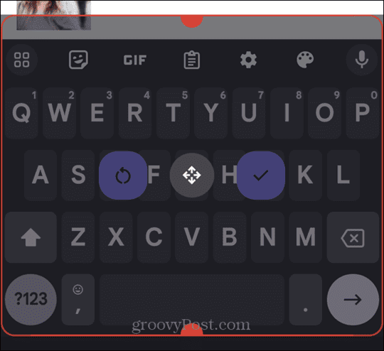 max size android keyboard reached