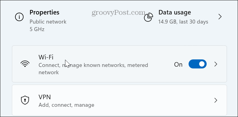 wi-fi settings