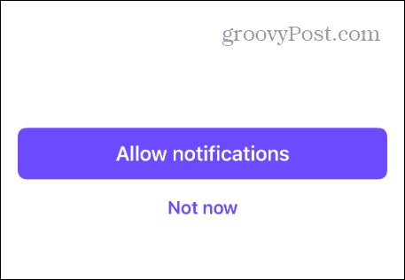 allow notifications or not