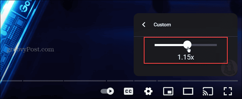 custom slider playback speed