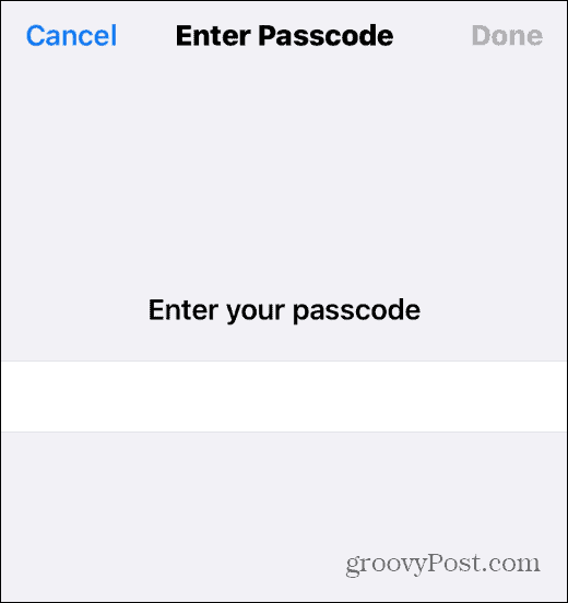 passcode iphone