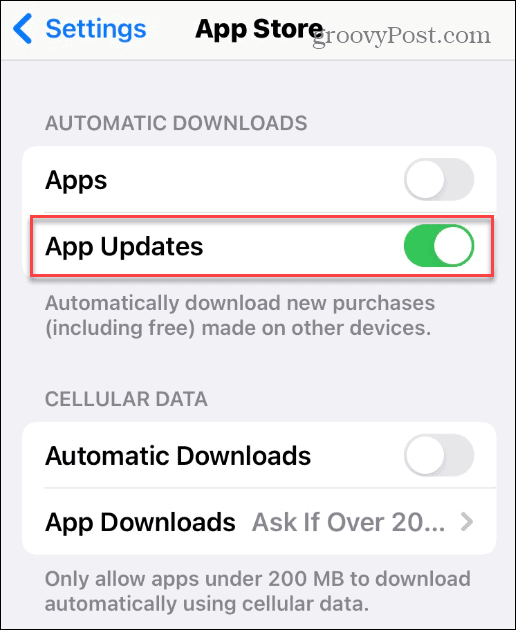 app updates