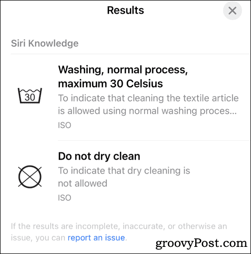 7 Decoding laundry care symbols using iPhone camera and Siri