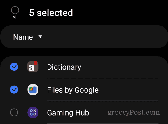 select apps