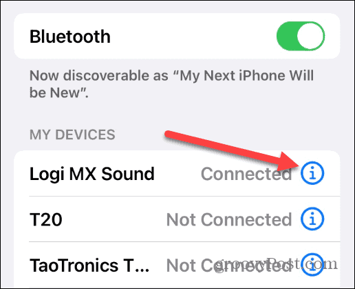 change bluetooth name on iPhone