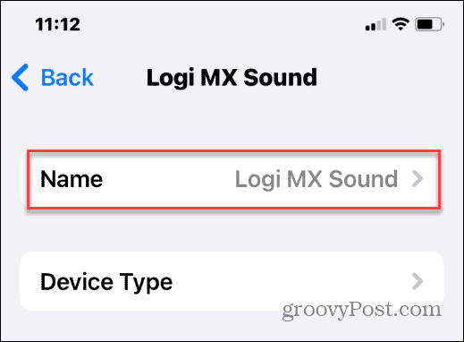 change bluetooth name on iPhone