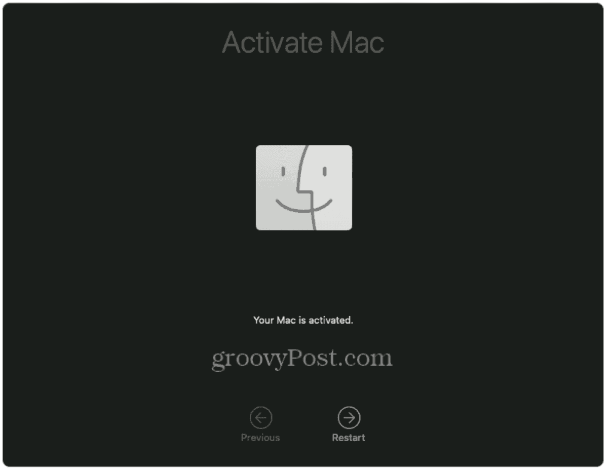 Clean Install macOS Monterey activate Mac