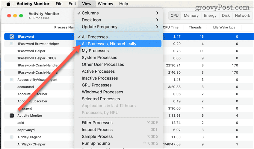 Activity Monitor Hierarchically