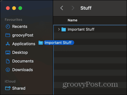 mac drag folder