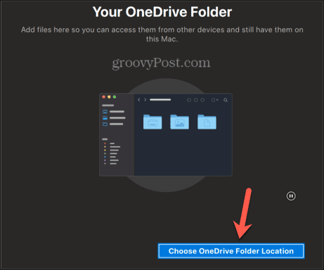 onedrive choose location