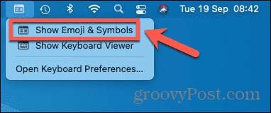 mac show emoji and symbols