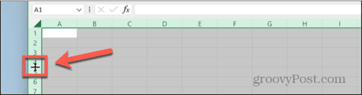 excel drag row height