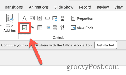 powerpoint checkbox icon