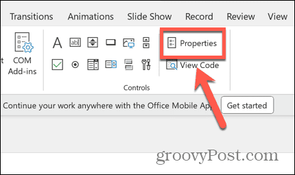 powerpoint properties