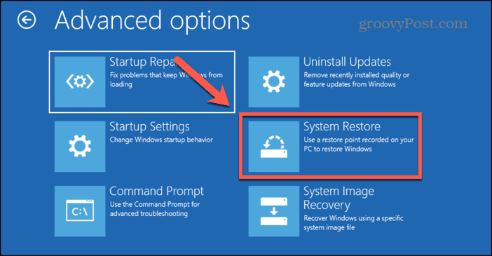 windows 11 system restore