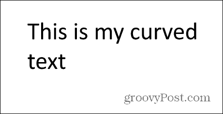 powerpoint straight text