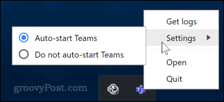 Disable Microsoft Teams start up