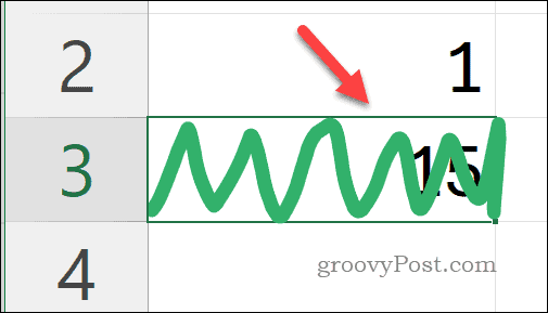 Deleting content with the Action Pen in Excel