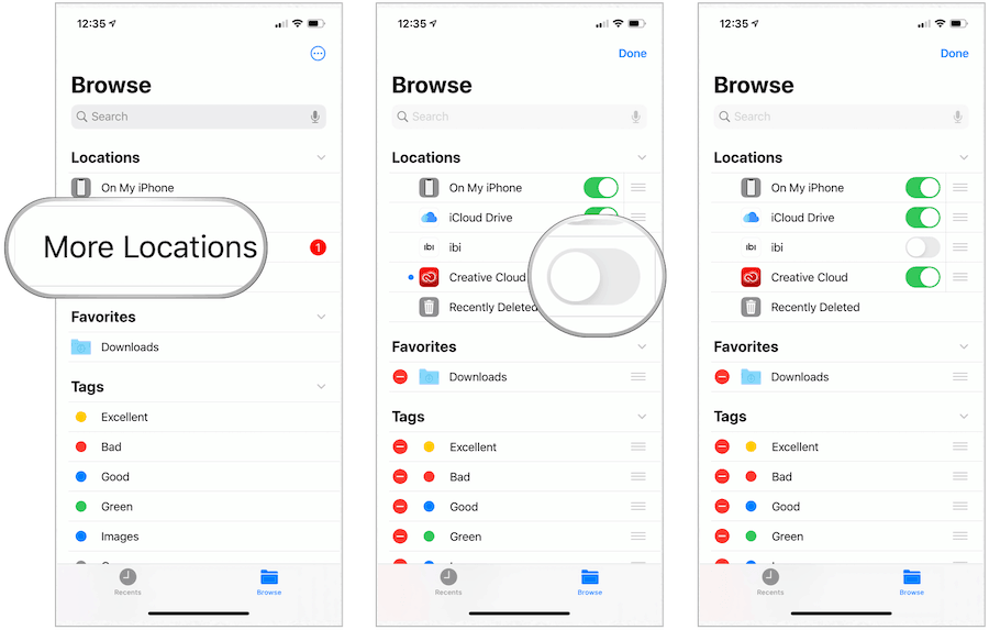 Toggle third party drives in Files app