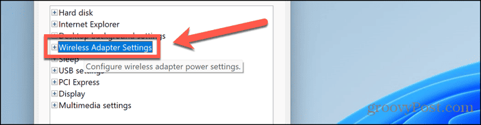 windows 11 wireless adapter settings