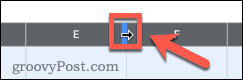 Google Sheets cell width