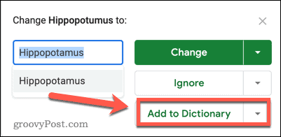 add to dictionary google sheets