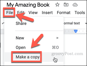 make a copy google docs