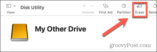mac disk utility erase drive