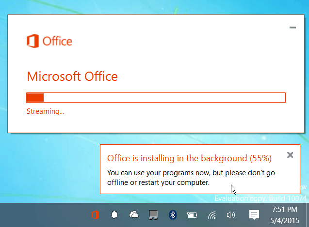 installing office 2016