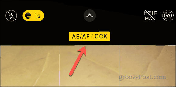 iphone camera AE/AF lock