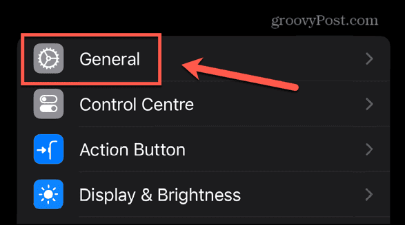 iphone general settings