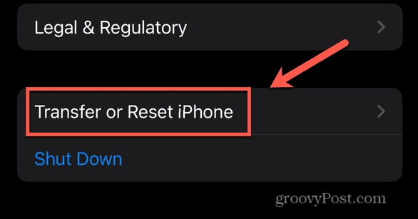 iphone transfer or reset iphone