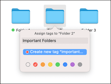 Creating a new Mac folder tag