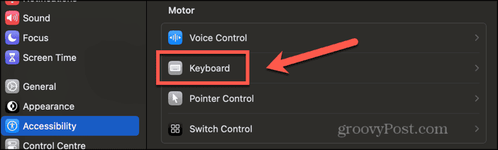 mac keyboard settings