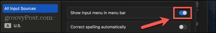 mac show input menu in menu bar