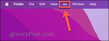 mac finder go menu