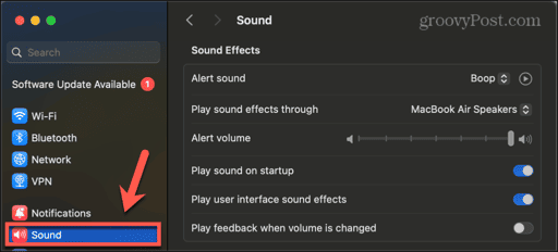 macbook sound settings