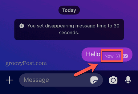 signal message expiration countdown