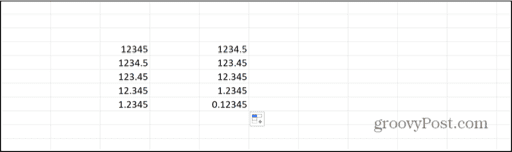 excel filled formulas