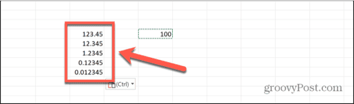 excel paste special results